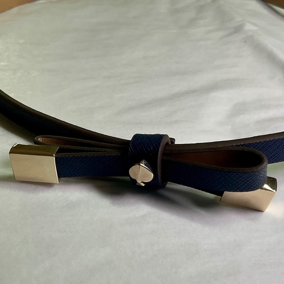 Kate Spade Shoestring Bow Belt - Blazer Blue - NWT - Picture 8 of 14